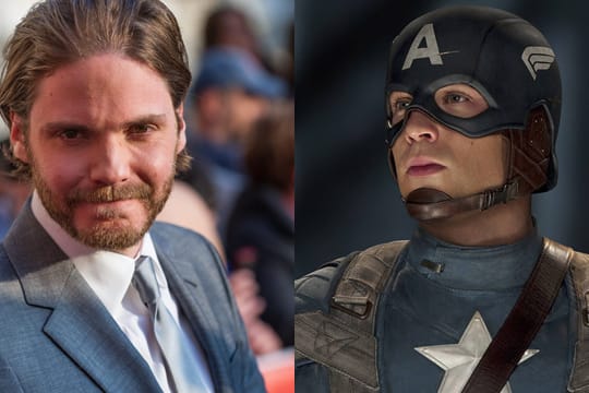 Demnächst gemeinsam in einem Film: Daniel Brühl und Chris Evans als Captain America