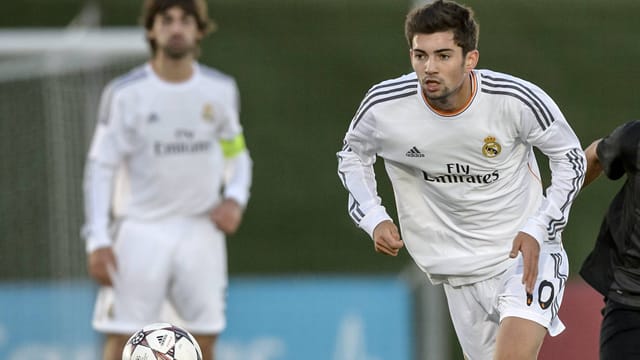 Zinedine Zidanes Sohn Enzo im Dress von Real Madrid.