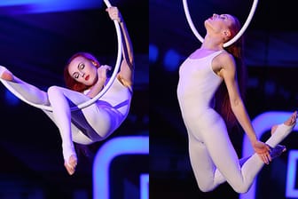 "Supertalent"-Kandidatin Oksana begeisterte mit einer schwindelerregenden Akrobatik-Show.