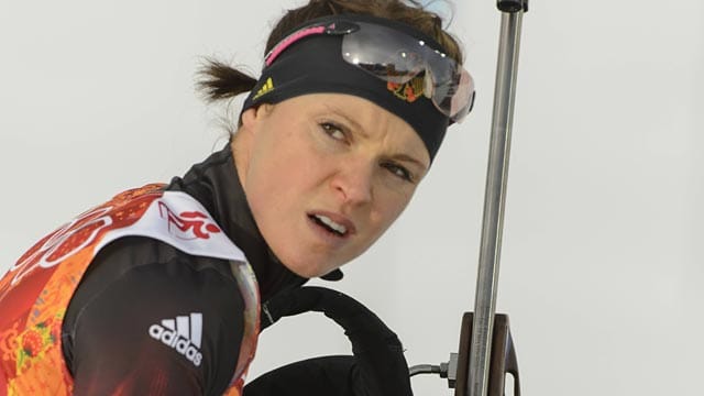 Wird Biathletin Evi Sachenbacher-Stehle ihre Karriere fortsetzen?