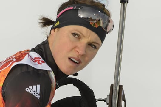 Wird Biathletin Evi Sachenbacher-Stehle ihre Karriere fortsetzen?