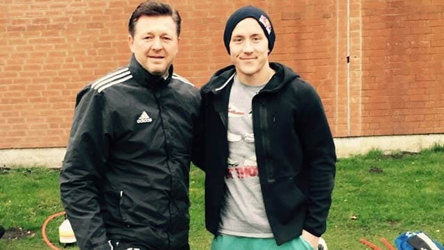 Lewis Holtby (re.) und Christian Titz