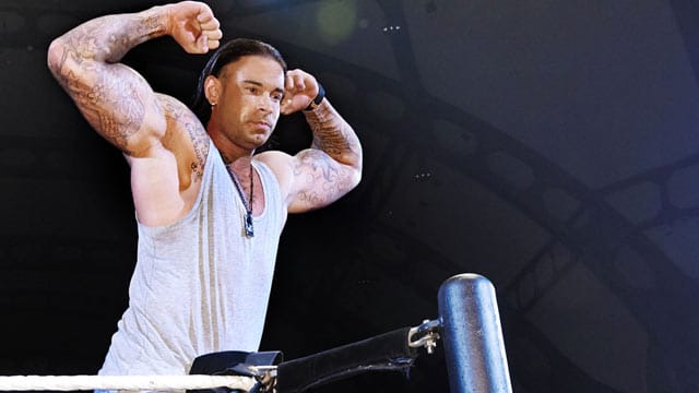 Tim Wiese bei einer Wrestling-Veranstaltung in Frankfurt