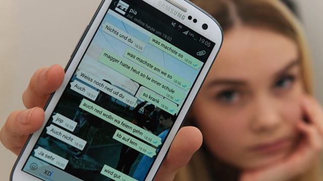 Jugendliche: "Ich habe keine Lust zu lernen", lautet auf gut Deutsch die Kernaussage dieser Handy-Kommunikation.
