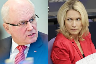 Unions-Fraktionschef Volker Kauder und Familienministerin Manuela Schwesig