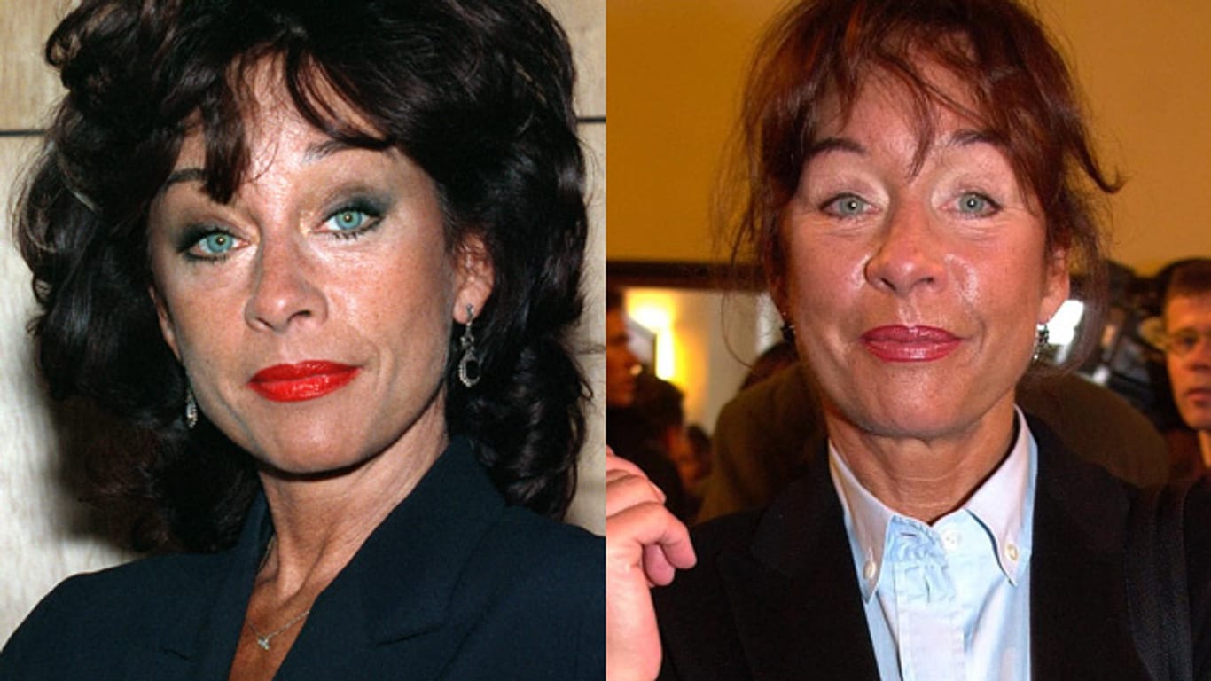 Vera Tschechowa 1991 (li.) vor und 2006 (re.) nach ihrem Rückzug aus der Öffentlichkeit