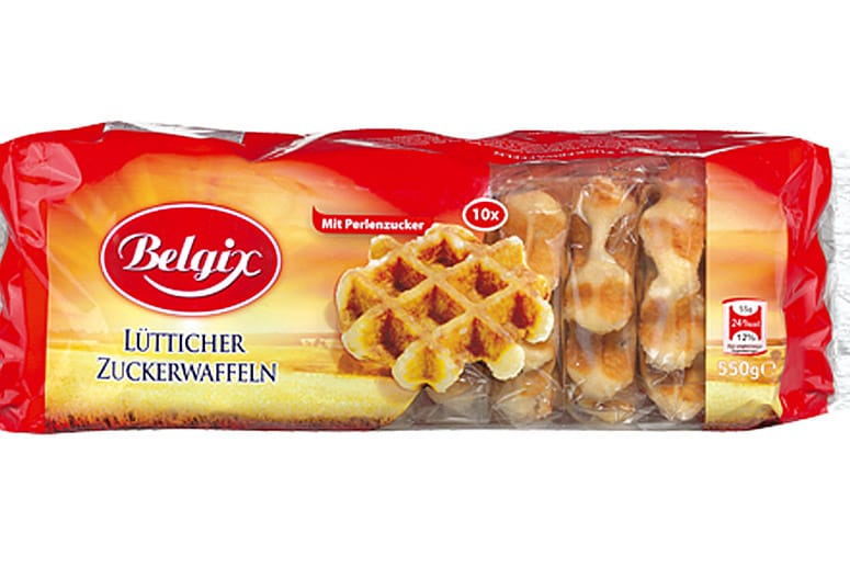 Die Zuckerwaffeln von "Belgix" können mit Lösungsmitteln verunreinigt sein.