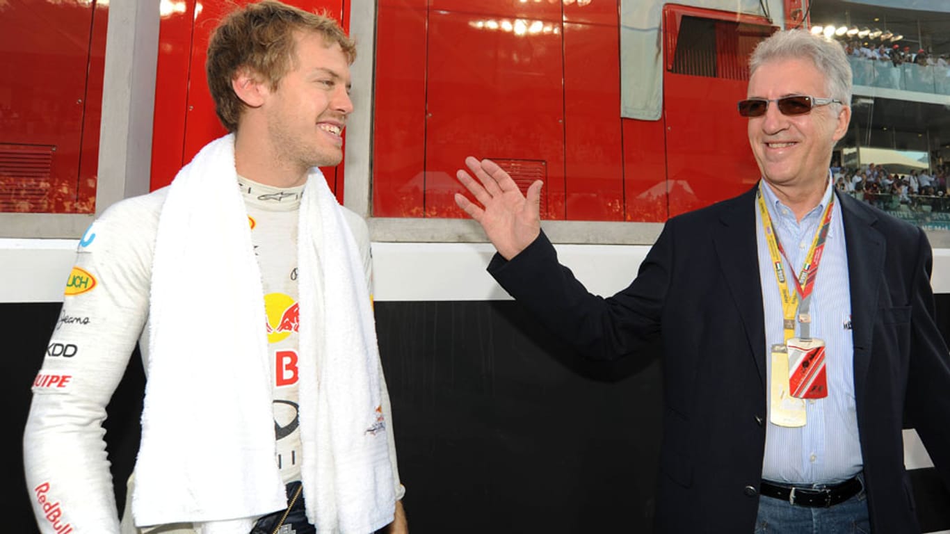 Haben sich schon früher gut verstanden: Sebastian Vettel (li.) und Piero Ferrari (2011).
