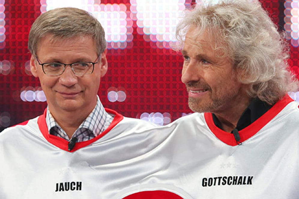 Günther Jauch (li.) und Thomas Gottschalk siegten bei "Die 2" gegen das Publikum.