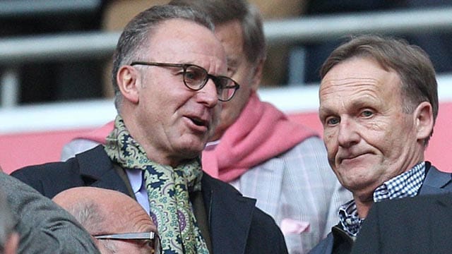 Zwischen Karl-Heinz Rummenigge (li.) und Hans-Joachim Watzke herrscht aktuell Eiszeit. Zwischen Karl-Heinz Rummenigge (li.) und Hans-Joachim Watzke herrscht aktuell Eiszeit.