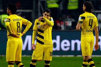 Ilkay Gündogan, Henrich Mchitarjan und Neven Subotic (v.l.n.r.) haben mit Borussia Dortmund trotz großem Aufwand erneut keinen Sieg einfahren können.