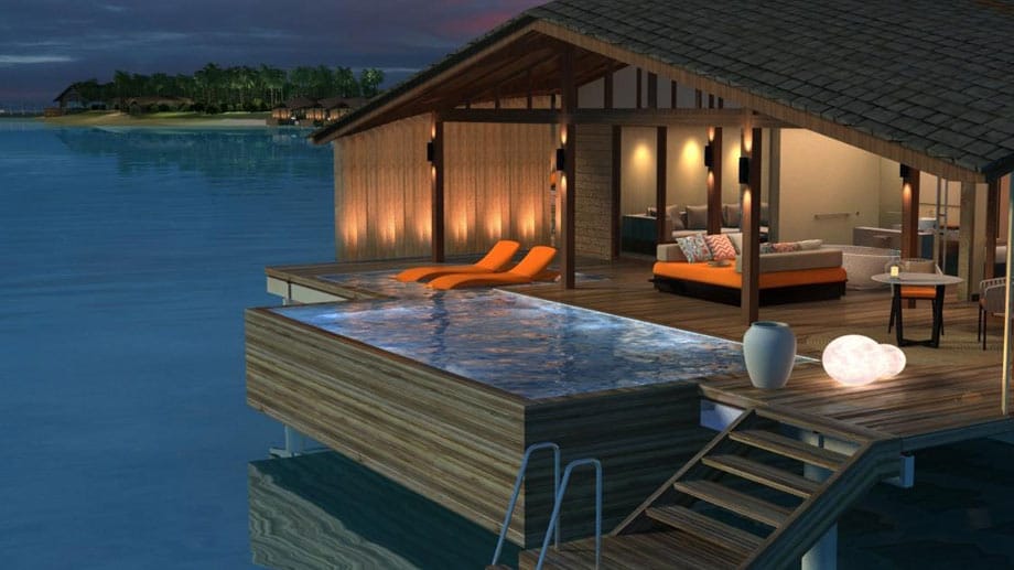 Ab Februar will der Club Mèd dann zudem mit einer neuen Luxus-Anlage auf den Malediven glänzen. Die "Finolhu Villas" bestehen aus 52 Privathäusern mit eigenen Pools, einige davon stehen am Strand und einige in der Lagune über dem Wasser.