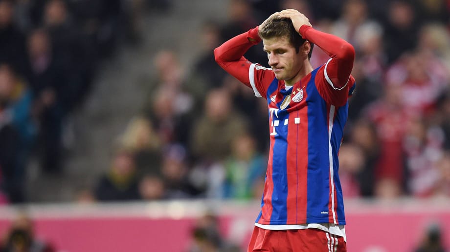 Für Thomas Müller ist der Niedergang von Borussia Dortmund schwer begreifbar. Für Thomas Müller ist der Niedergang von Borussia Dortmund schwer begreifbar.