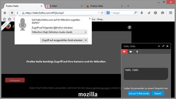 Firefox Hello ist ein eingebauter Chat-Client direkt in Firefox