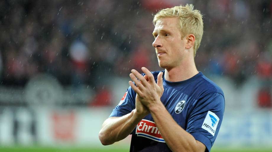 Mike Hanke bei seinem Abschied vom SC Freiburg