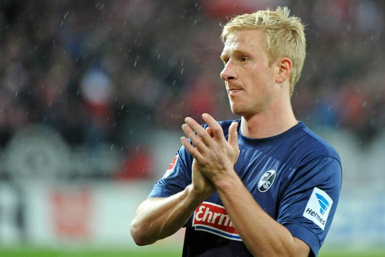 Mike Hanke bei seinem Abschied vom SC Freiburg
