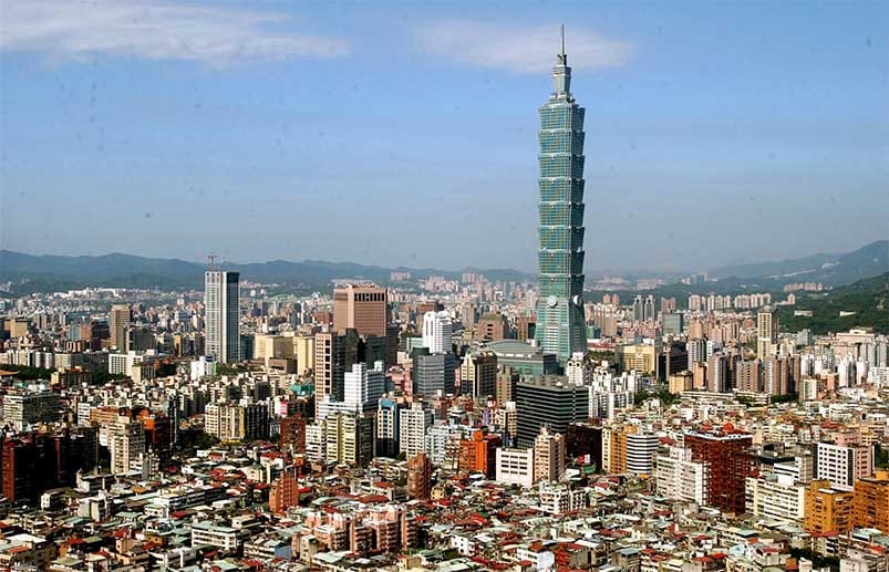 Auf dem vierten Rang landete der vor zehn Jahren eröffnete "Taipei 101"-Tower in Taiwans Hauptstadt (1,76 Milliarden Dollar).