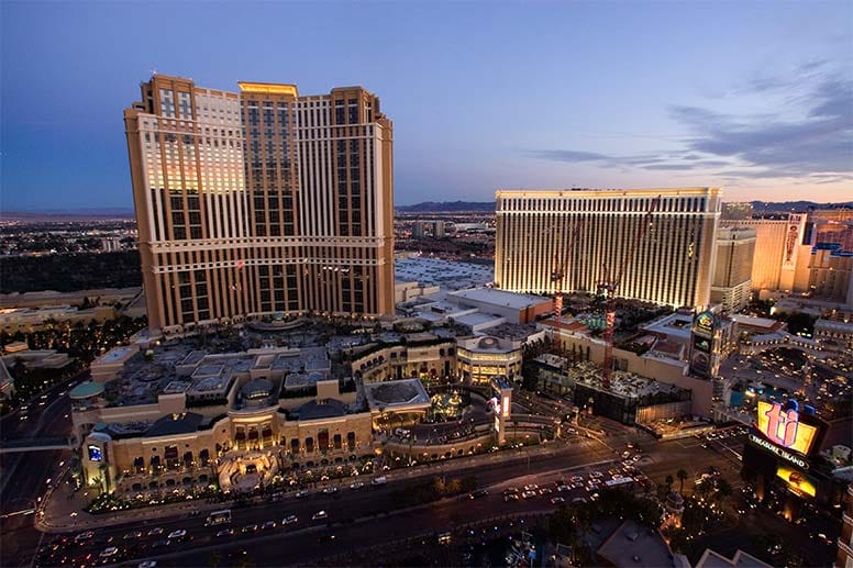 ...das Luxus-Hotel "Palazzo" in Las Vegas.