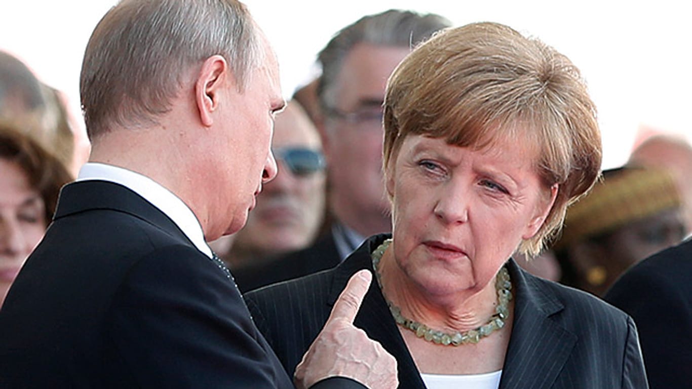 Merkel und Putin im Clinch: Die Kanzlerin erhebt neue Vorwürfe gegen den russischen Präsidenten