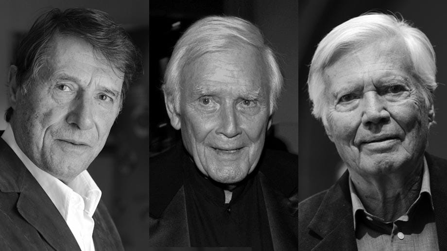 Sie alle starben 2014: Udo Jürgens, Blacky Fuchsberger und Karheinz Böhm (v.l.) Sie alle starben 2014: Udo Jürgens, Blacky Fuchsberger und Karheinz Böhm (v.l.)