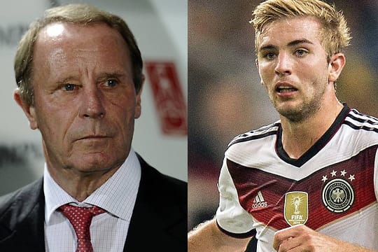 Berti Vogts (li.) passt die derzeitige Spielweise von Weltmeister Christoph Kramer überhaupt nicht.