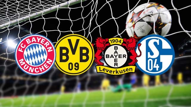 Der FC Bayern München, Borussia Dortmund, Bayer Leverkusen und der FC Schalke 04 stehen im Achtelfinale der Champions League.