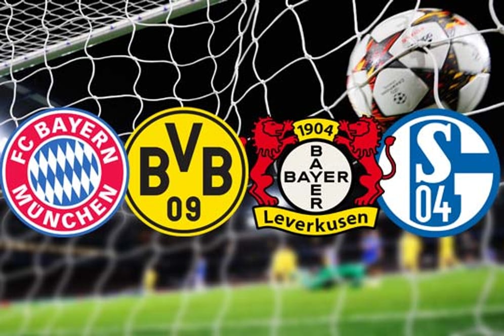 Der FC Bayern München, Borussia Dortmund, Bayer Leverkusen und der FC Schalke 04 stehen im Achtelfinale der Champions League.