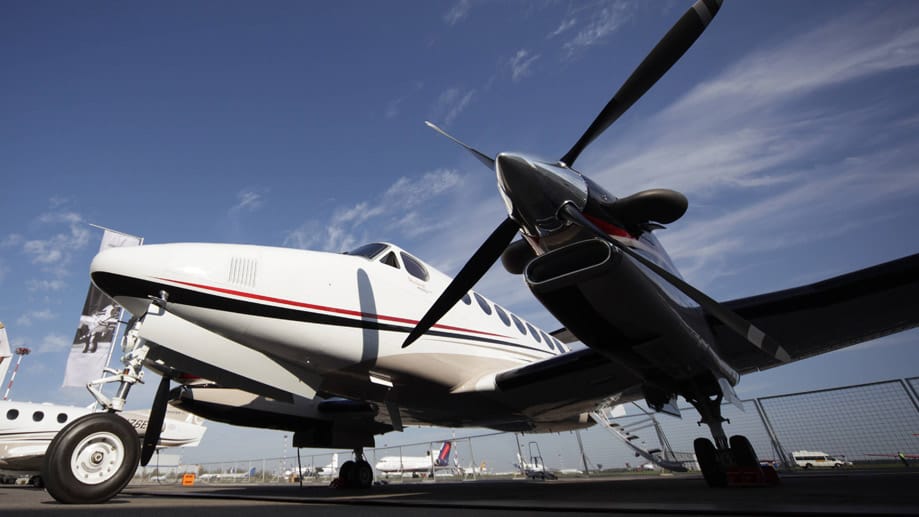 Die Airline Take Air setzt auf Flugzeuge vom Typ Beechcraft King Air 350