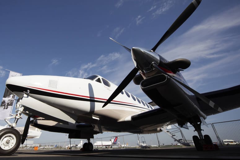 Die Airline Take Air setzt auf Flugzeuge vom Typ Beechcraft King Air 350