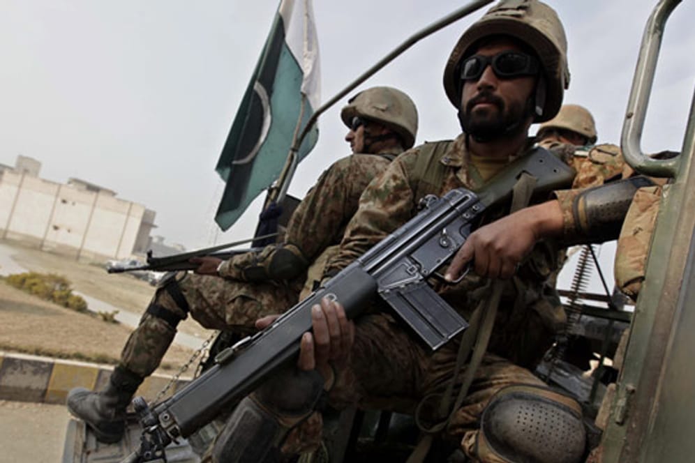 Pakistanisches Militär in der Provinz Khyber, die als Rückzugsgebiet der Taliban gilt