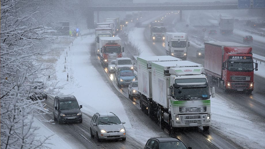 Am Wochenende bricht in Deutschland der Winter ein.