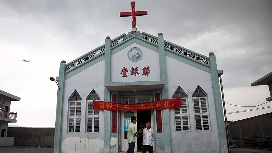 Eine christliche Kirche in der ostchinesischen Stadt Wenzhou.