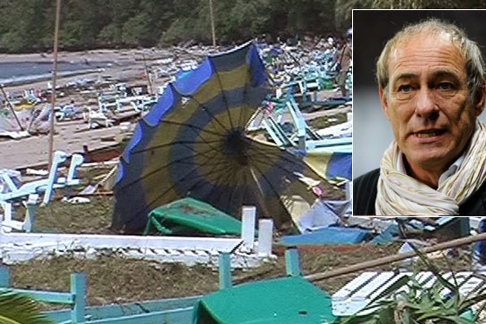 Eine Schneise der Zerstörung hinterließ der Tsunami an den Stränden von Phuket - Eintracht-Frankfurt-Präsident Peter Fischer erlebte die Katastrophe hautnah mit