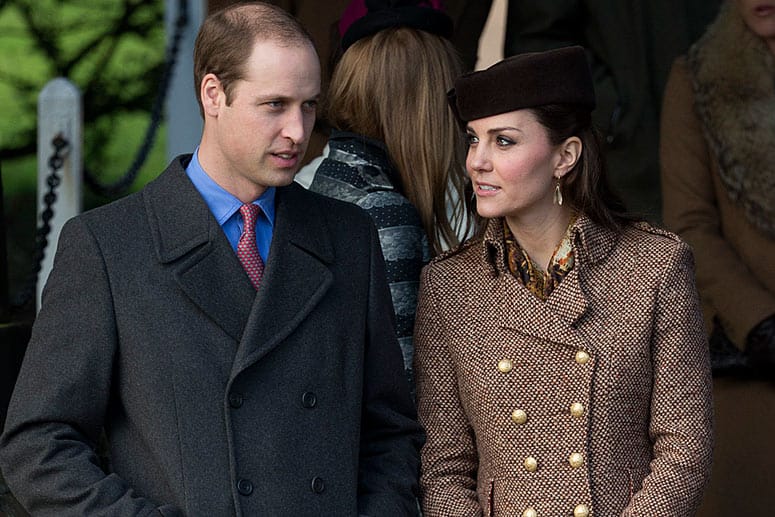 Prinz William und Herzogin Kate beim Kirchenbesuch in Sandringham