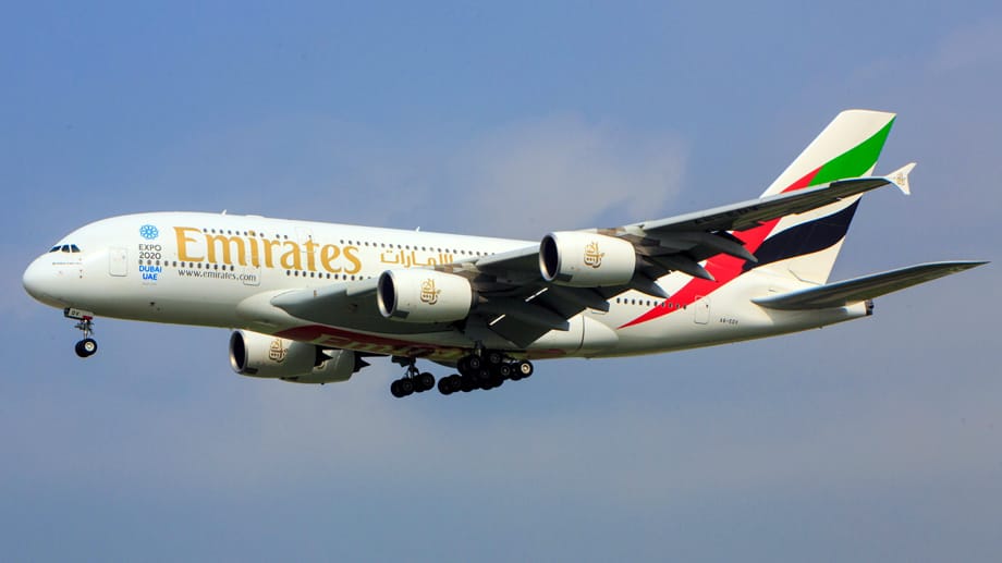 Auf Platz zwei der Unfallstatistik findet sich Emirates aus Dubai mit einem JACDEC-Index von 0,007.