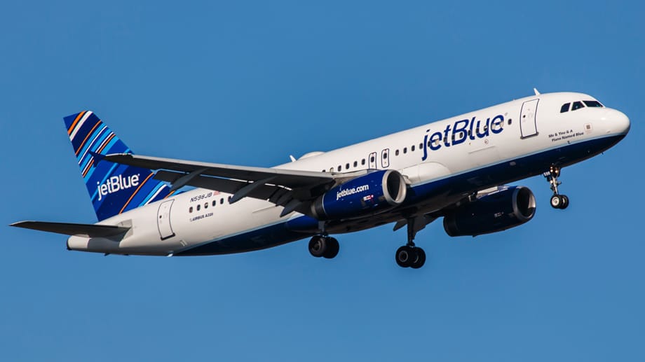Jetblue Airways ist der sicherste Vertreter aus den USA. In der JACDEC-Statistik liegt die Airline auf Platz neun.