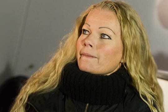 Blonde Pegida-Sprecherin in Dresden: Kathrin Oertel