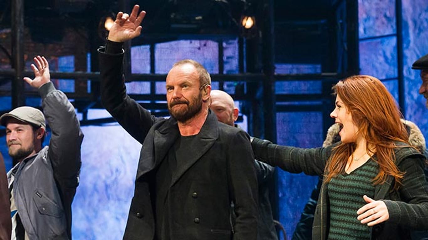Sting bei einer seiner Musical-Aufführungen am Broadway