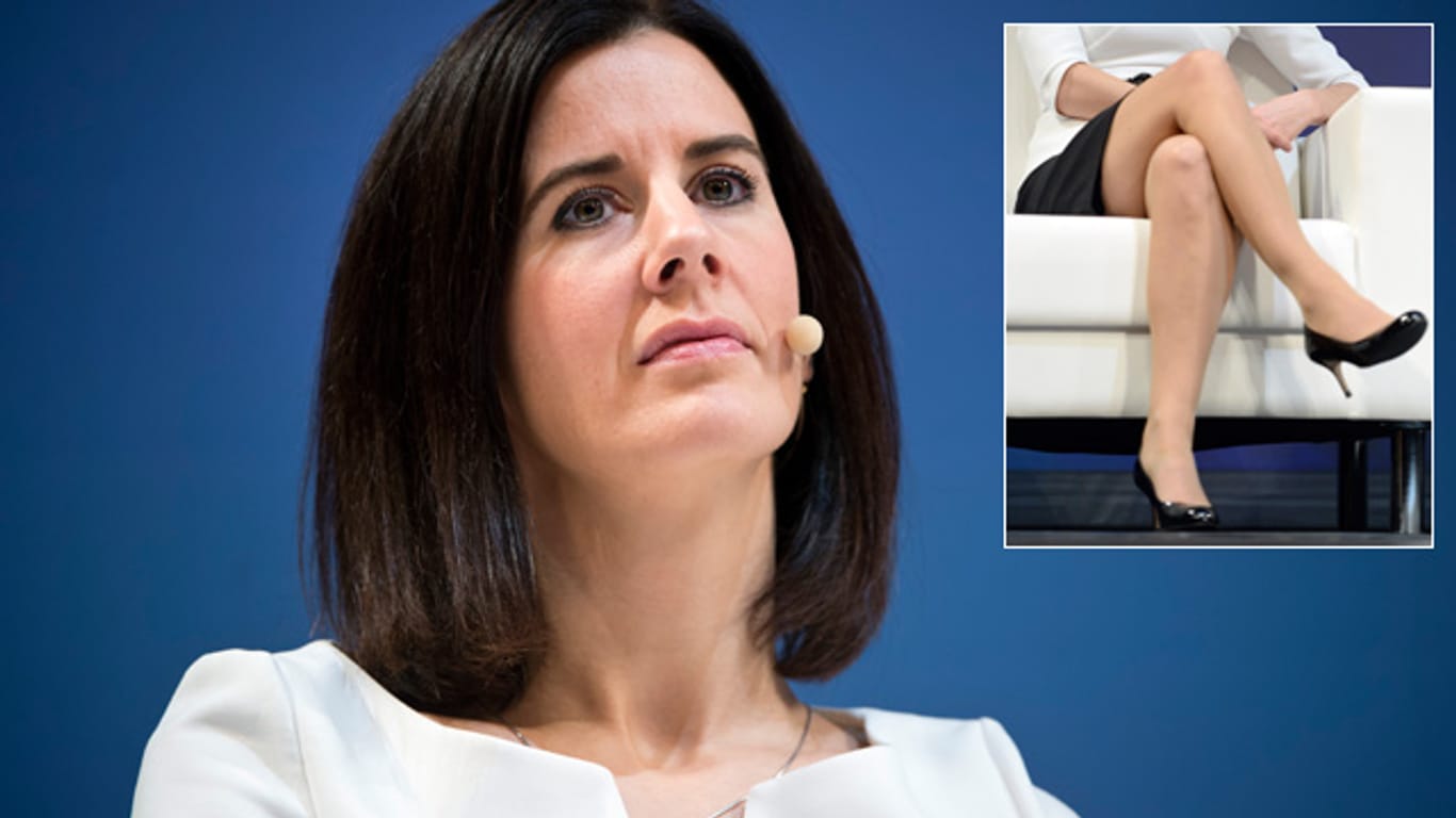 Zu prominent in der "Tagesschau": die Beine von FDP-Frau Katja Suding