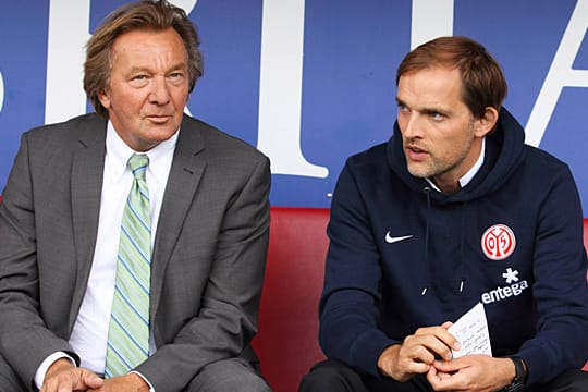 Das Tischtuch zwischen Harald Strutz (li.) und Thomas Tuchel ist zerschnitten.