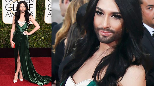 Conchita Wurst zog bei den Golden Globes die Blicke auf sich.