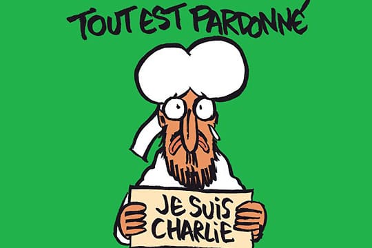 Mohammed-Karikatur auf dem Titelblatt der neuen Ausgabe von "Charlie Hebdo"