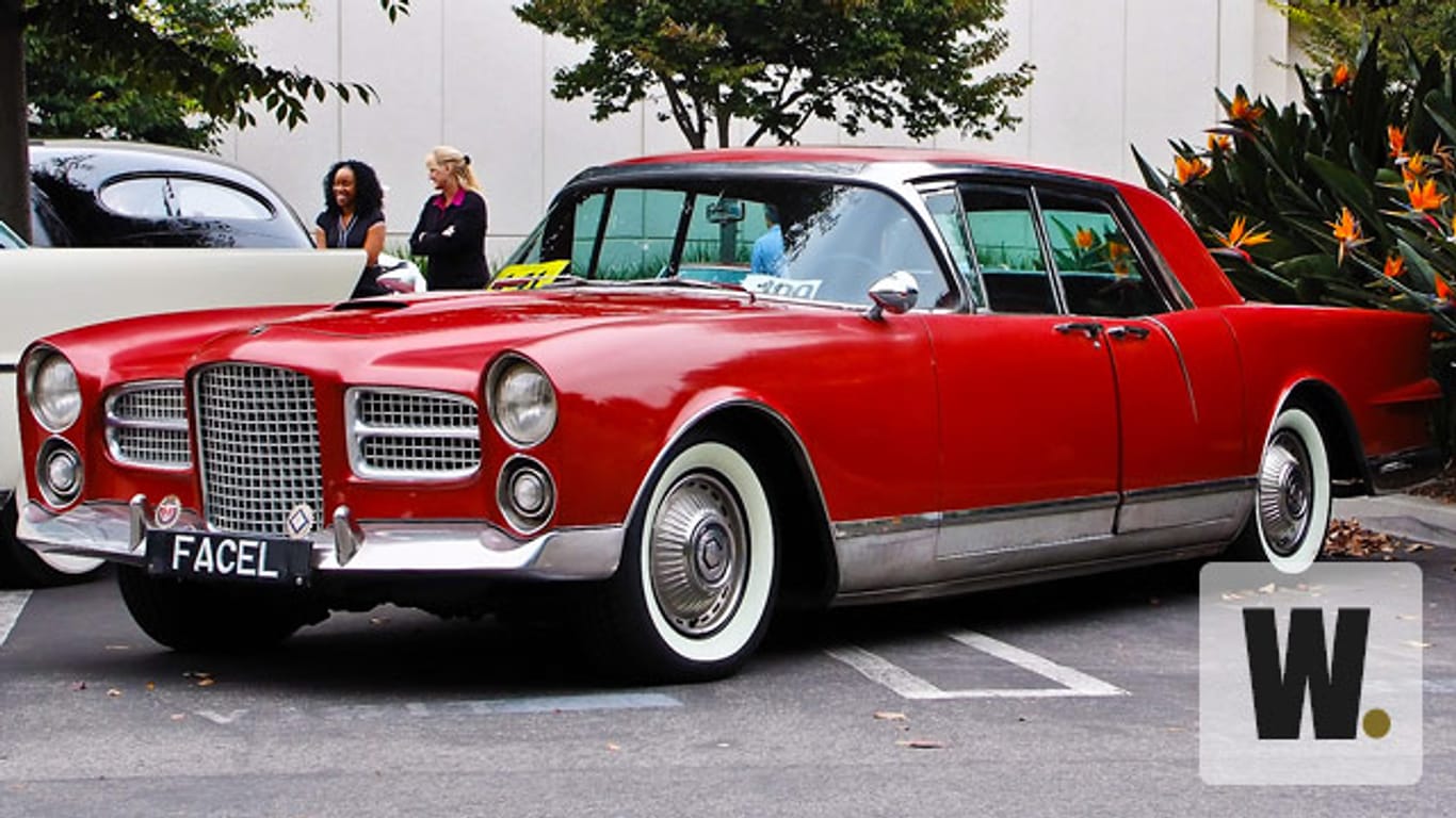 Rot und gepflegt: ein Facel Vega Excellence EX 1 aus dem Jahr 1958.