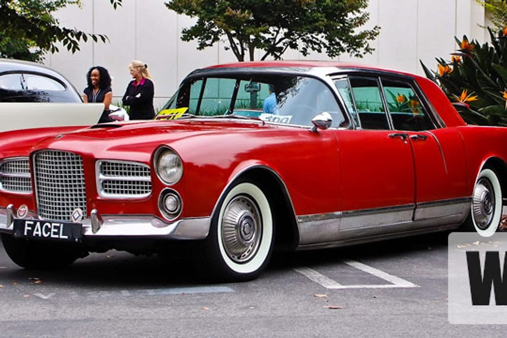 Rot und gepflegt: ein Facel Vega Excellence EX 1 aus dem Jahr 1958.