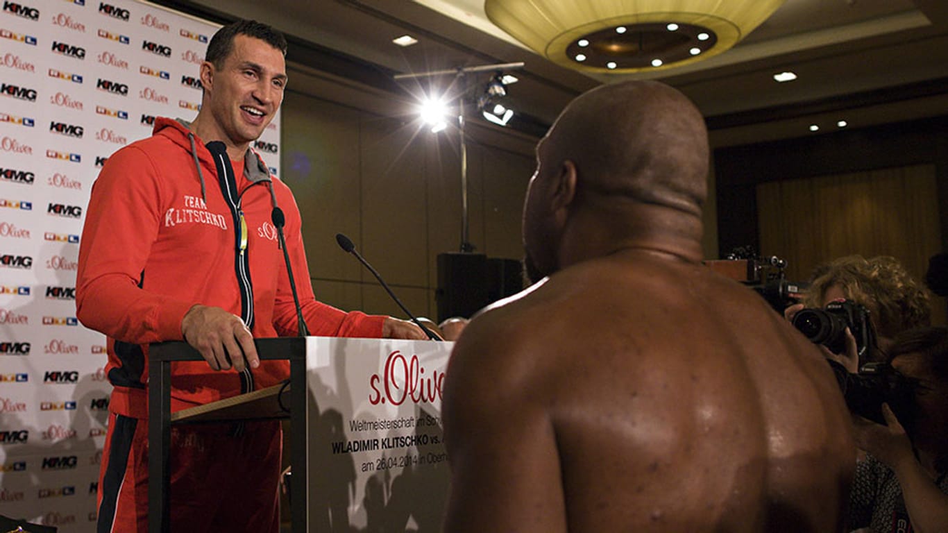 Störenfried: Wladimir Klitschko wurde zuletzt immer wieder von Shannon Briggs aufgelauert.