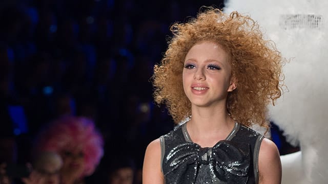 Anna Ermakowa modelte bei der Fashion Week in Berlin.