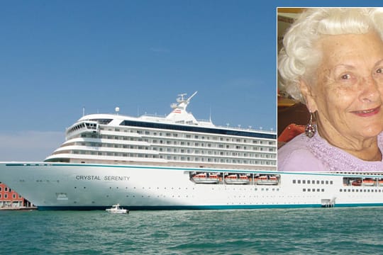 Die 86-jährige Lee Wachtstetter reist seit sieben Jahren mit der "Crystal Serenity".