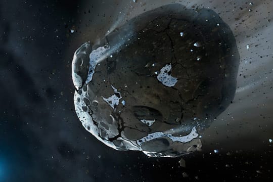 So oder so ähnlich könnte der Asteroid 2004 BL 86 aussehen, der heute an der Erde vorbeigerast ist.