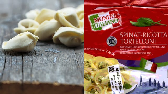 Die "Spinat-Ricotta-Tortelloni" von Netto sind möglicherweise mit Bakterien belastet.