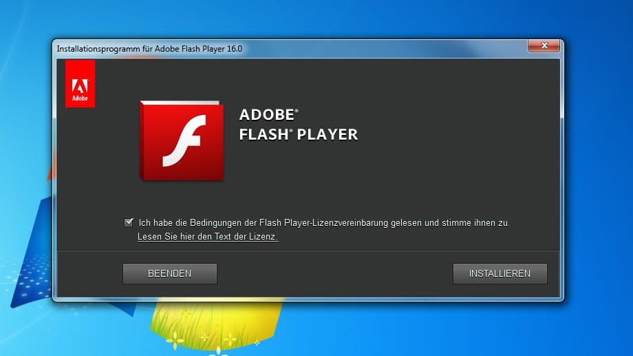 Flash Player manuell installieren